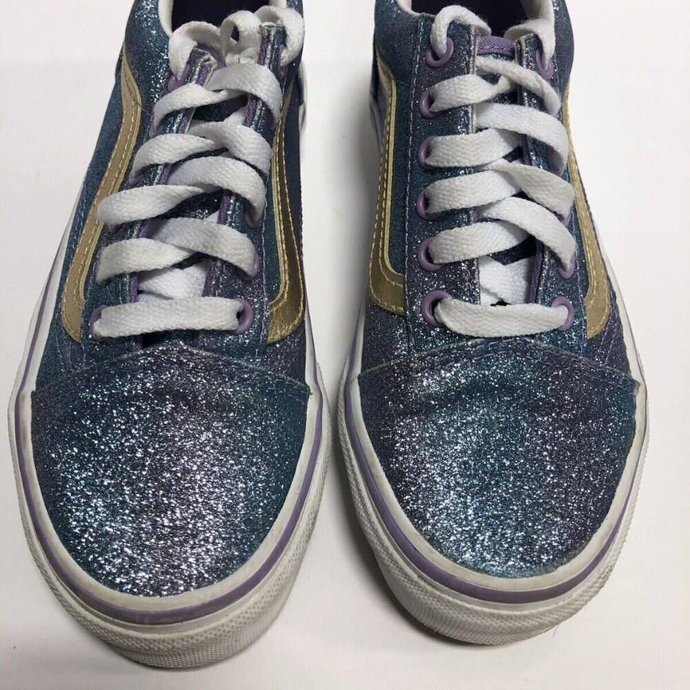 Vans Little Kids’ Old Skool Ombre Glitter Sneakers, Size 1M - Picture 3 of 6